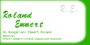 roland emmert business card